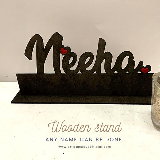 Couple/Single name table stand
