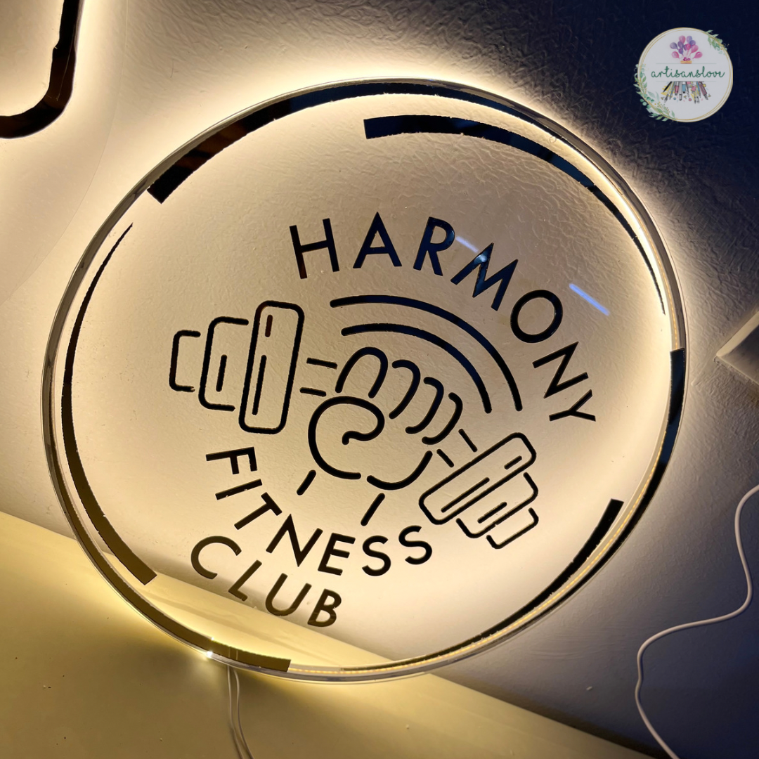 Gym LED Name Plate