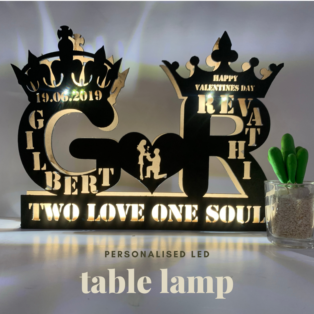 Couple Name Table Lamp