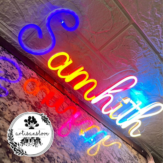 Custom Multicolour neon