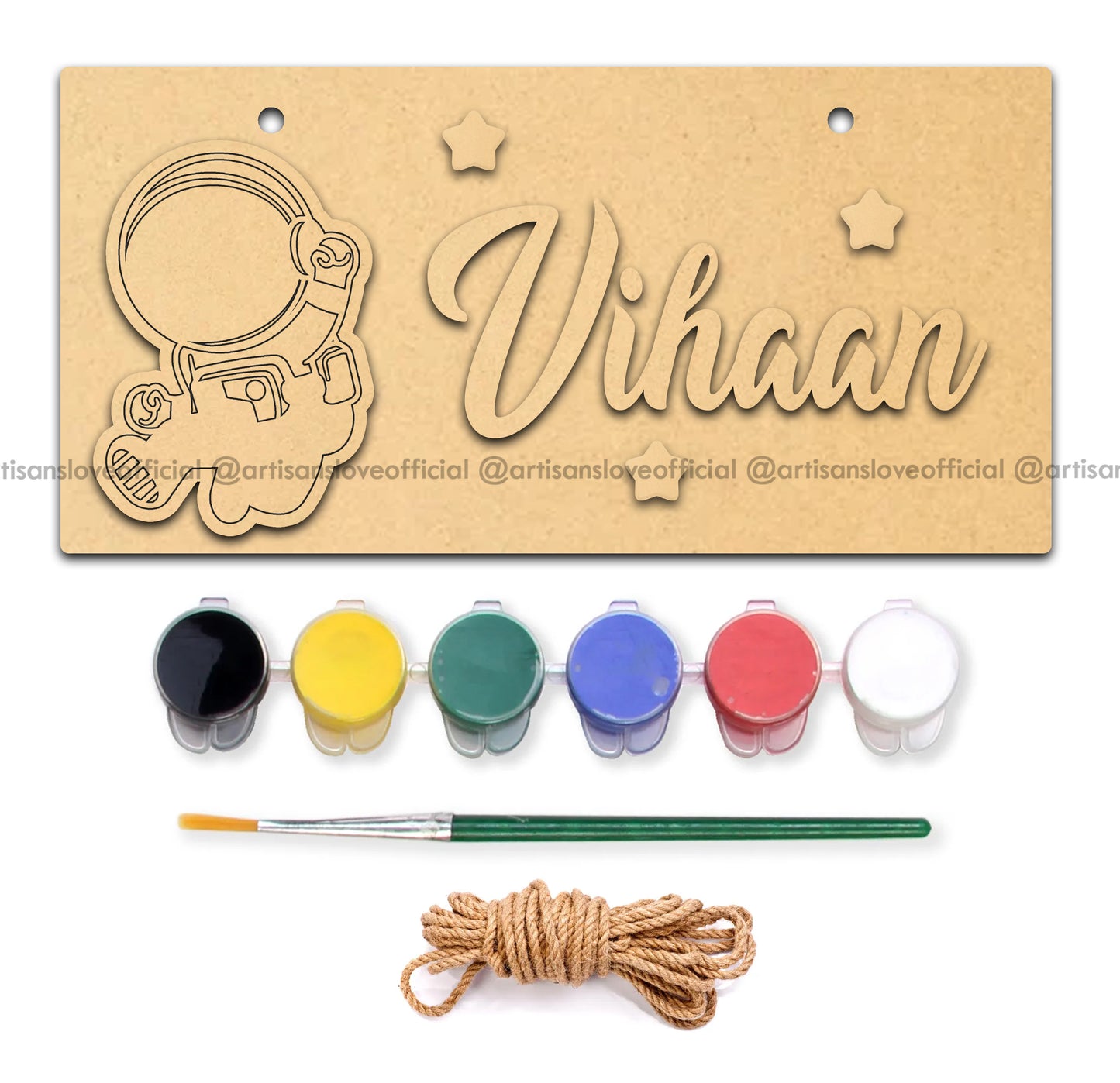 Astronaut - DIY Name Plate Kit