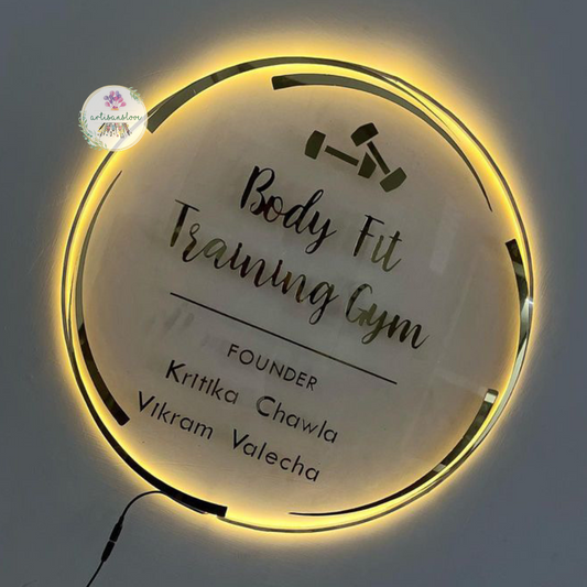 Gym Name Plate