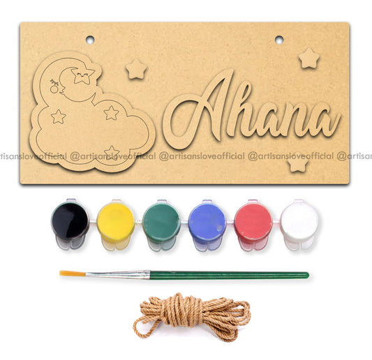 Moon Star - DIY Name Plate Kit