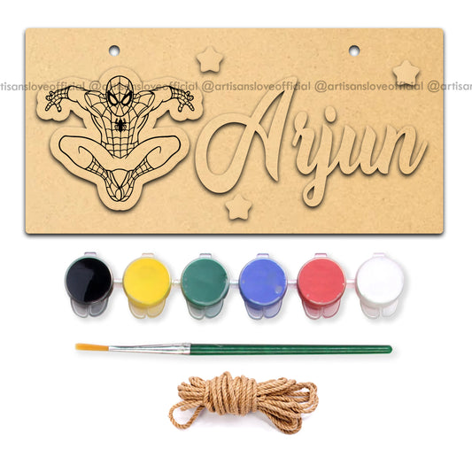 Spiderman - DIY Name Plate Kit