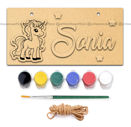 Unicorn - DIY Name Plate Kit