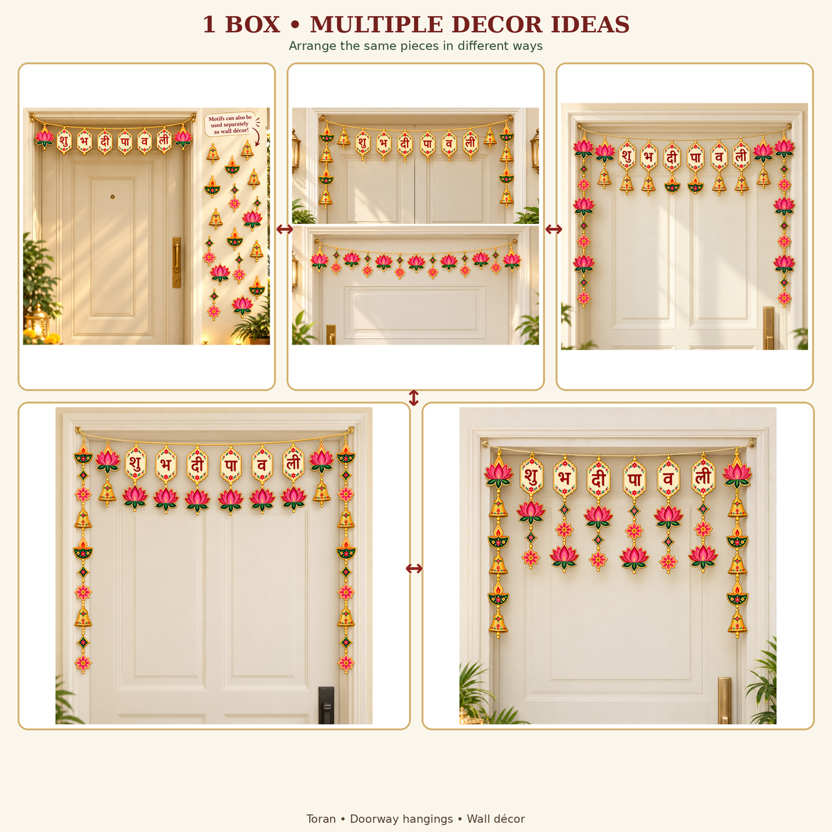 Shubh Dipawali Bandhanwar | Large | With Changeable Designs